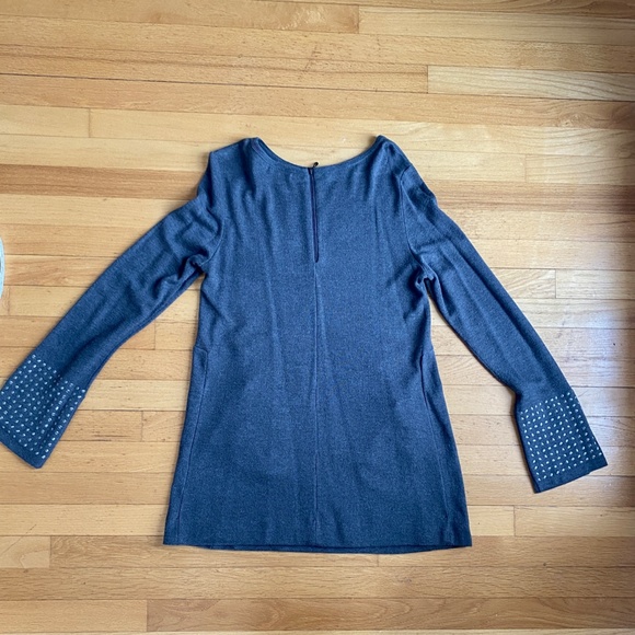 Nic & Zoe gray knit tunic,  small - Picture 9 of 11